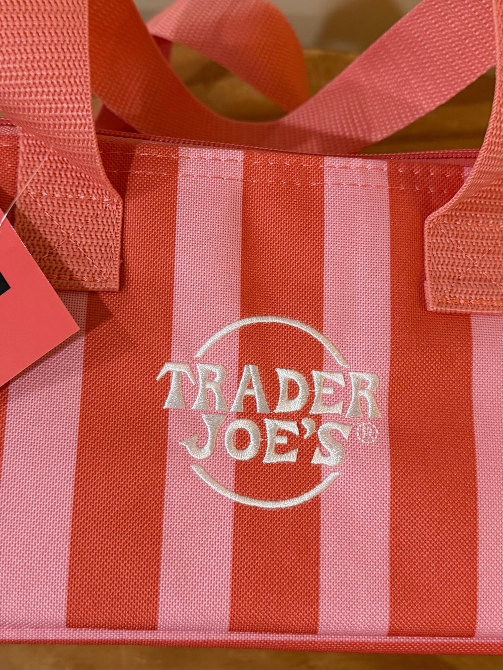NWT Trader Joe’s Striped Mini Insulated Bag - Cooler Lunch Box - Picture 3 of 7